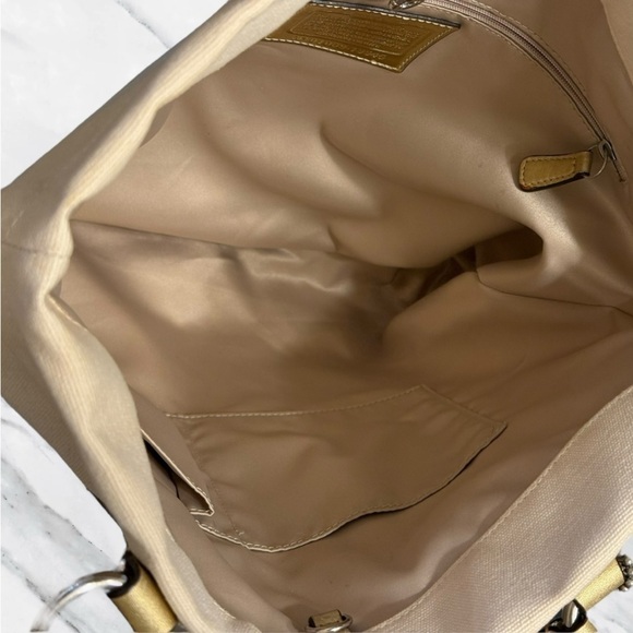 COACH Poppy Goldy Tote Rare Canvas Rhinestone Collectors Edition Y2K - Picture 10 of 14